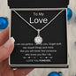 To My Love - Eternal Hope Necklace - Gift for Her Girlfriend Wife Gift