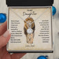 To My Daughter - Proud Lion - Love Dad | Eternal Hope Necklace