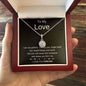 To My Love - Eternal Hope Necklace - Gift for Her Girlfriend Wife Gift