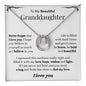 To My Granddaughter - Be Bold and Beautiful - Lucky Horseshoe Necklace Gift Set