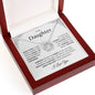 To My Daughter - Proud of the Mother You Are - Horseshoe Necklace Gift Set