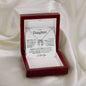 To My Daughter - Proud of the Mother You Are - Horseshoe Necklace Gift Set