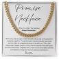 Boyfriend Promise Necklace - Cuban Link Chain - Boyfriend Gift