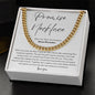 Boyfriend Promise Necklace - Cuban Link Chain - Boyfriend Gift