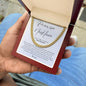 Boyfriend Promise Necklace - Cuban Link Chain - Boyfriend Gift