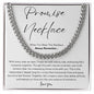 Boyfriend Promise Necklace - Cuban Link Chain - Boyfriend Gift
