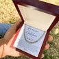 Boyfriend Promise Necklace - Cuban Link Chain - Boyfriend Gift
