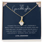 To My Granddaughter - Love Grandma - Alluring Beauty Necklace Gift Set