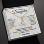 To My Lovely Daughter - Keep Me In Your Heart - Alluring Beauty Necklace Gift Set