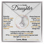 To My Lovely Daughter - Keep Me In Your Heart - Alluring Beauty Necklace Gift Set
