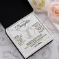 To My Lovely Daughter - Keep Me In Your Heart - Alluring Beauty Necklace Gift Set