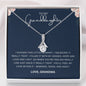 To My Granddaughter - Love Grandma - Alluring Beauty Necklace Gift Set