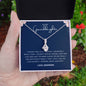 To My Granddaughter - Love Grandma - Alluring Beauty Necklace Gift Set