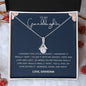 To My Granddaughter - Love Grandma - Alluring Beauty Necklace Gift Set