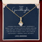 To My Granddaughter - Love Grandma - Alluring Beauty Necklace Gift Set