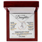 To My Lovely Daughter - Keep Me In Your Heart - Alluring Beauty Necklace Gift Set