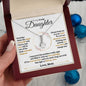 To My Lovely Daughter - Keep Me In Your Heart - Alluring Beauty Necklace Gift Set