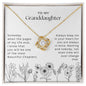 To My Granddaughter - Keep Me In Your Heart - Love Knot Necklace Gift Set