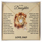 To My Daughter Gift - Believe In Yourself - Love Knot Necklace Gift Set