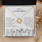 To My Granddaughter - Keep Me In Your Heart - Love Knot Necklace Gift Set