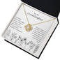 To My Granddaughter - Keep Me In Your Heart - Love Knot Necklace Gift Set