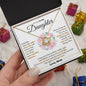 To My Lovely Daughter - Keep Me In Your Heart - Love Knot Necklace Gift Set