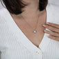 To My Granddaughter - Heart Melt Message - Love Knot Necklace