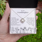 To My Granddaughter - Keep Me In Your Heart - Love Knot Necklace Gift Set