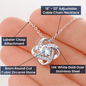 To My Love - Love Knot Necklace - Gift for Her - Girlfriend, Wife Gift