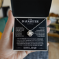 To My Daughter - Love Knot Necklace