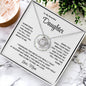 To My Beautiful Daughter - Love and Light - Love Knot Necklace Gift Set