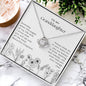 To My Granddaughter - Keep Me In Your Heart - Love Knot Necklace Gift Set