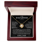 To My Daughter - Love Knot Necklace