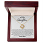 To My Daughter - One Thing - Love Knot Necklace Gift Set