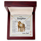 TO MY DAUGHTER - PROUD TO BE YOUR FATHER - LOVE KNOT NECKLACE