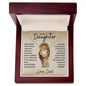 To My Beautiful Daughter - This Old Lion Will Always Have Your Back - Love Knot Necklace