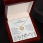 To My Granddaughter - Keep Me In Your Heart - Love Knot Necklace Gift Set