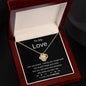 To My Love - Love Knot Necklace - Gift for Her - Girlfriend, Wife Gift