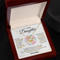 To My Lovely Daughter - Keep Me In Your Heart - Love Knot Necklace Gift Set