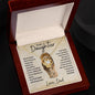 To My Beautiful Daughter - This Old Lion Will Always Have Your Back - Love Knot Necklace