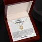 To My Daughter - One Thing - Love Knot Necklace Gift Set