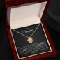 To My Daughter - Keep Me In Your Heart - Love Knot Necklace Gift Set