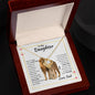 TO MY DAUGHER LOVE DAD - LION - LOVE KNOT NECKLACE