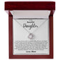 To My Daughter - One Thing - Love Knot Necklace Gift Set