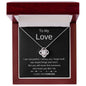 To My Love - Love Knot Necklace - Gift for Her - Girlfriend, Wife Gift