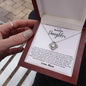 To My Daughter - One Thing - Love Knot Necklace Gift Set