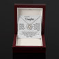 To My Beautiful Daughter - Love and Light - Love Knot Necklace Gift Set