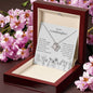 To My Granddaughter - Keep Me In Your Heart - Love Knot Necklace Gift Set