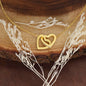 To My Bonus Daughter - I Love You - Interlocking Hearts Necklace Gift Set