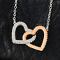 To My Daughter - Together Forever - Interlocking Hearts Necklace Gift Set